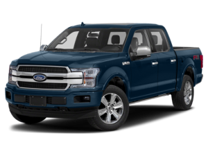 a blue 2020 Ford F-150 Platinum at Rochester Ford in Rochester, MN