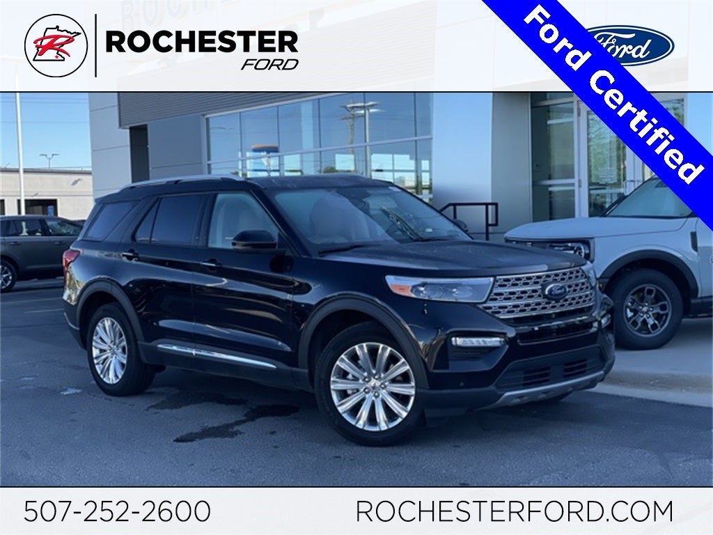 2022 Ford Explorer Limited w/ Twin Panel Moonroof + Trailer Tow Package