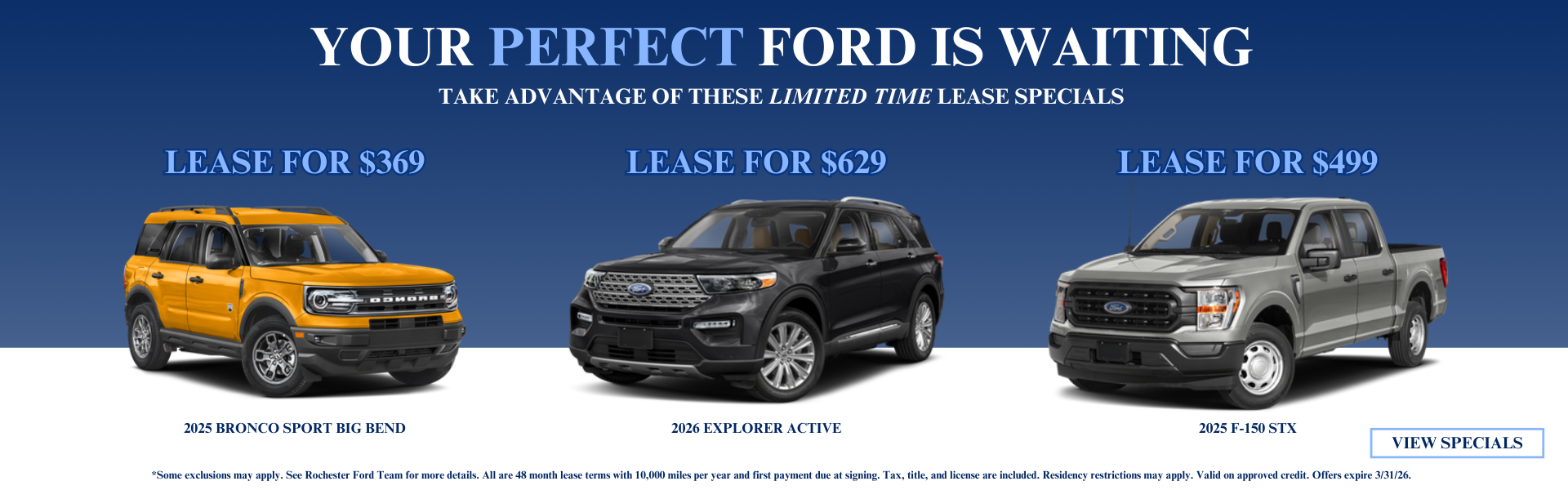 Rochester Ford Lease Specials